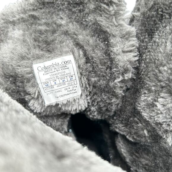 Columbia Women's Waterproof 200g Winter Snow Boots Black Quilted Size 10‎ - Picture 12 of 12